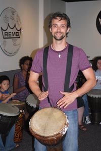 Alex Spurkel drum circle Facilitator